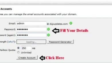 how to create email with domain name